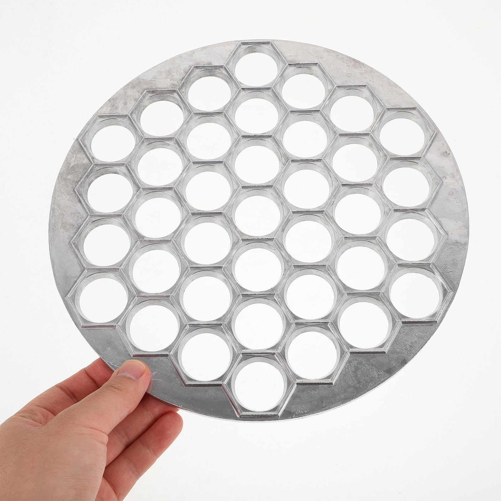 POPETPOP Molde de Aleación Diseño Creativo y Plancha Trasera Plana para hacer 37 Empanadillas Herramienta Práctica y Fácil de Almacenar para Cocina Casera