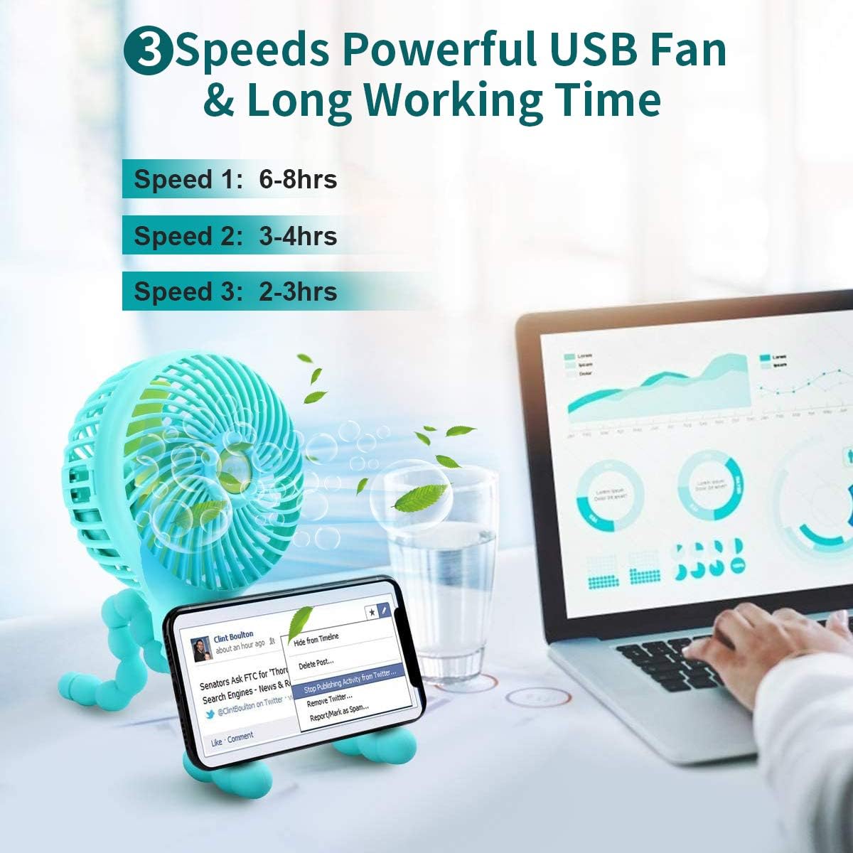 Car Seat Fans for Backseat Baby, Stroller Clip on Fan for Baby,USB Mini Battery Operated Handheld Fans for Baby Car Home Office Outside : Baby