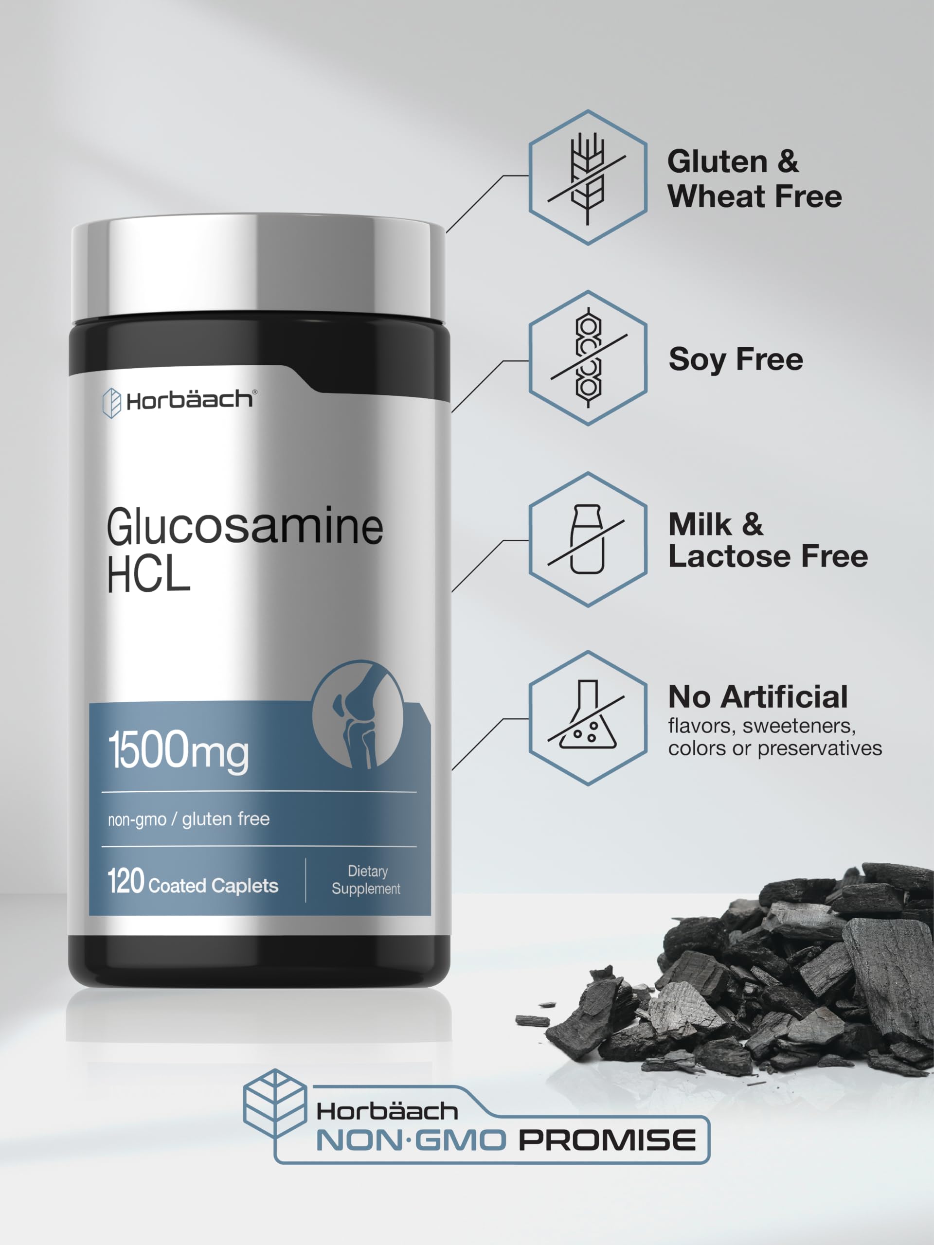 Horbäach Glucosamine HCL | 1500mg | 120 Caplets — Amazon image 5