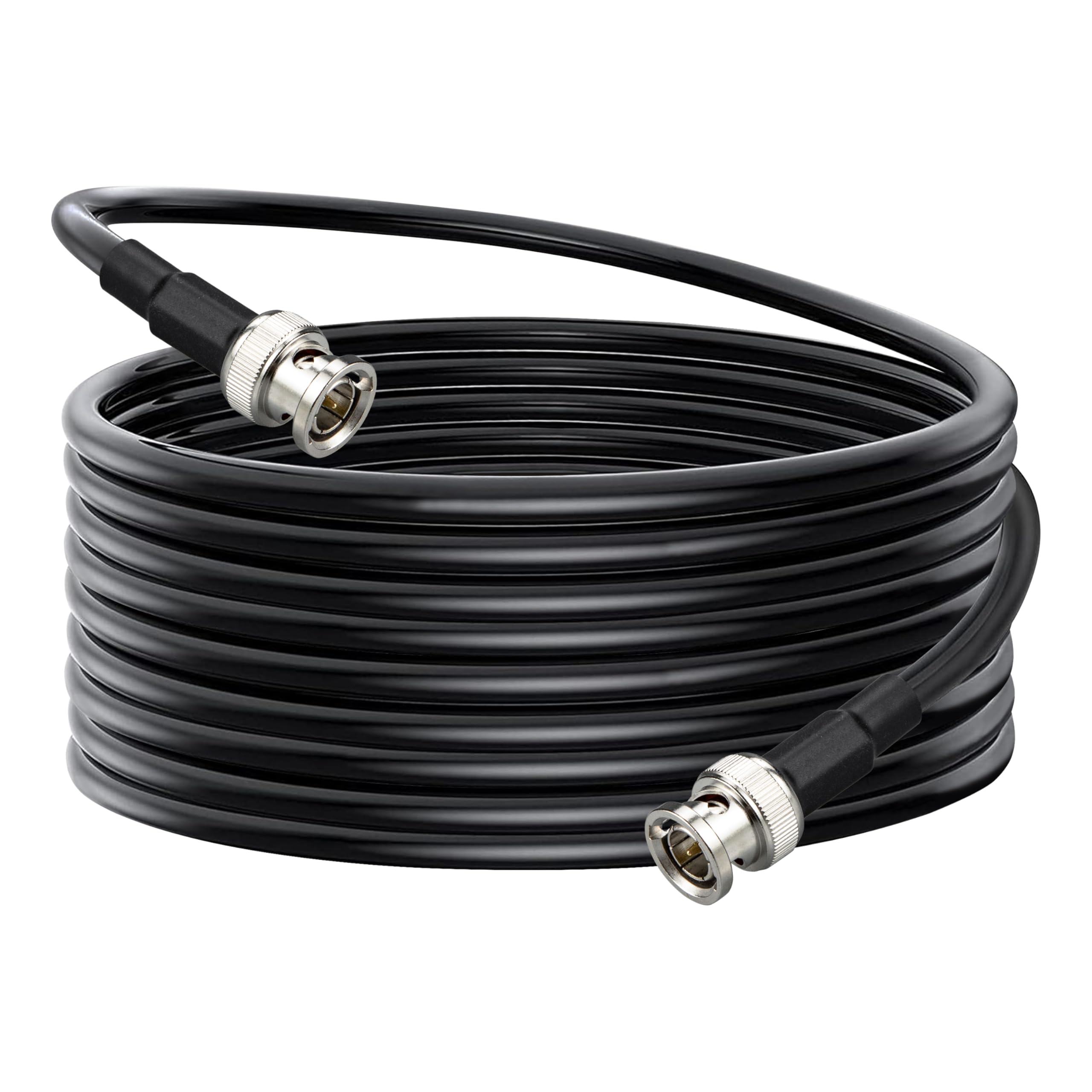 Cavo BNC SDI 15 Metri Cavo Coassiale RG6 75 Ohm Basso Attenuazione Connettori BNC Plug&Play per Sistemi CCTV Videocamere Sicurezza DVR 3G-SDI Impianti Videosorveglianza