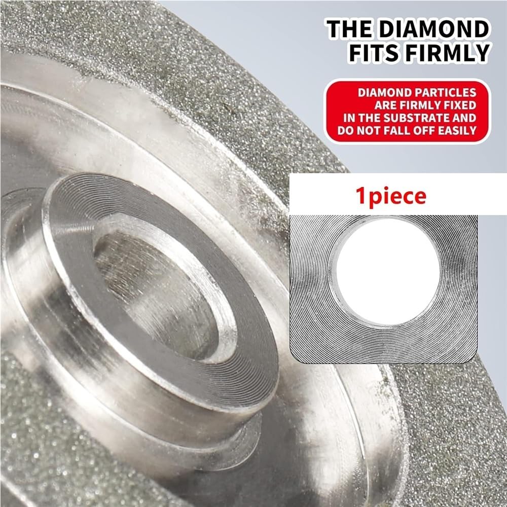Okrągła tarcza szlifierska diamentowa, Ściernica diamentowa 45/60/180° Ziarnistość 78 mm 150 Wiele rozmiarów do frezu szlifierskiego(78x12.7x10mm)