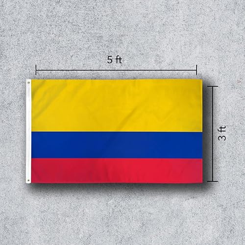 Miniatura 2 de Bandera Colombia 3x5ft Poly - BANDERAS INTERNACIONALES