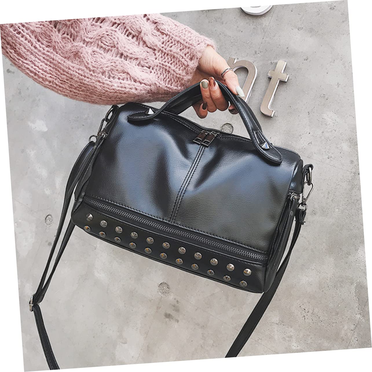 Bandolera Bolso De Hombro Para Mujer Bolso Bolsa De Almacenamiento De Las Mujeres Bolso De Mano Bolsos De Mano Para Mujer Cartera Bolsos De Hombro Para Mujer Black