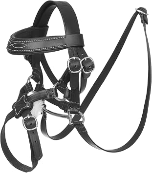 LeMieux Toy Pony Grackle Bridle - Real Leather - Educational Toy - Black - Suitable for Ages 8+