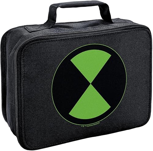 LOGOVISION Lonchera Ben 10 con logotipo aislado de lados suaves, bolsa de almuerzo reutilizable para trabajo de oficina escolar, sin BPA