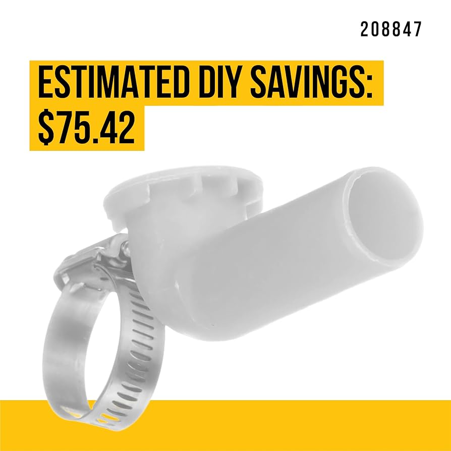 Amazon.com: PartsBroz 208847 Syphon Break Elbow Kit & Clamp