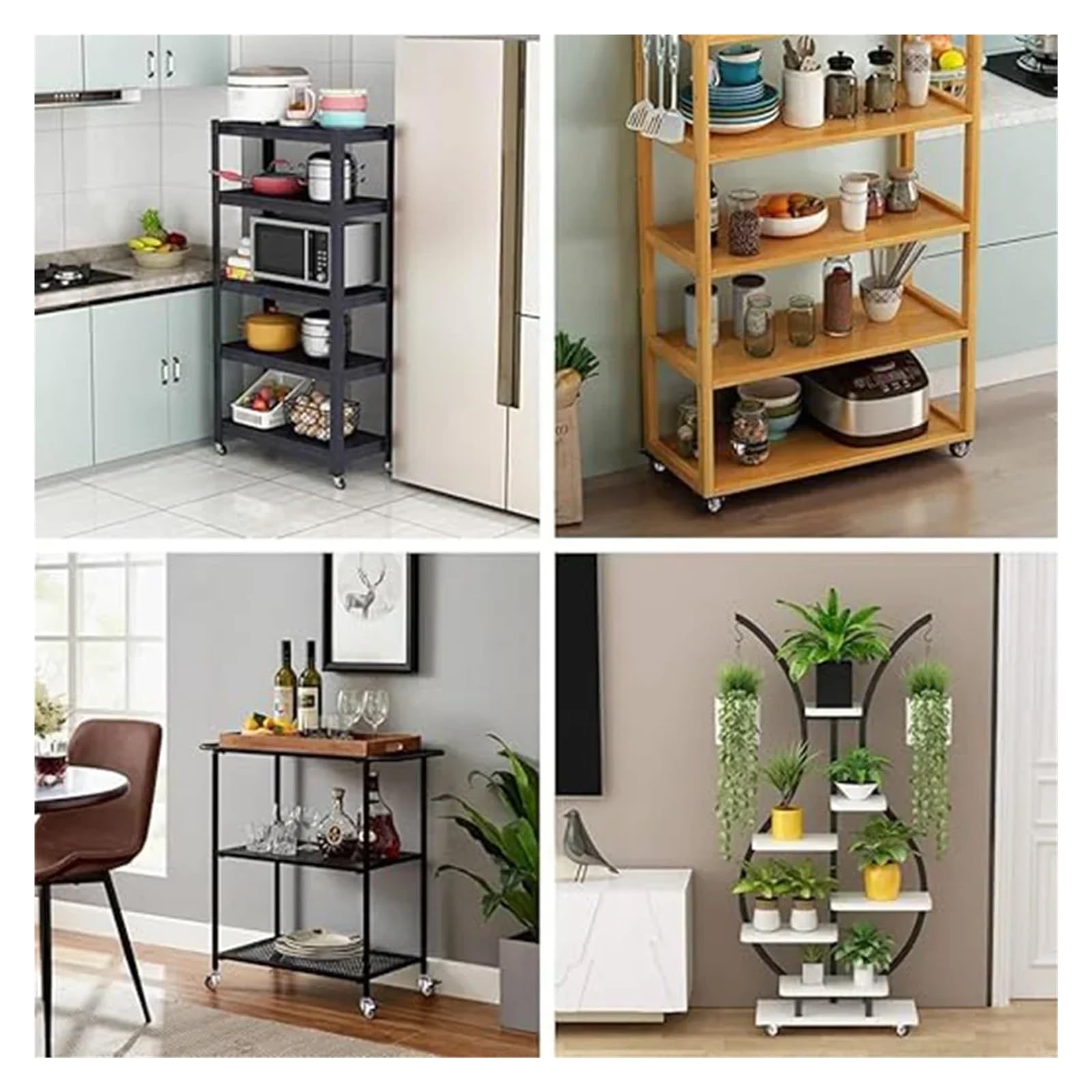 TQKEBWGW 4 Pcs 1.25 Inch Stem Caster Wheels Screw Lever Universal Castors Swivel Stem Wheels with M6 Thread Rod(4 Brake)