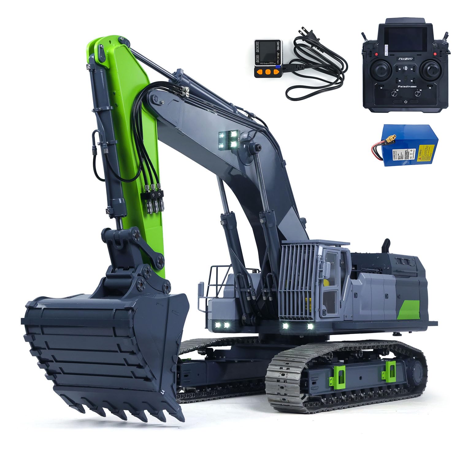 Amazon.com: wheelfun RTR 1/12 Remote Control Hydraulic Excavator