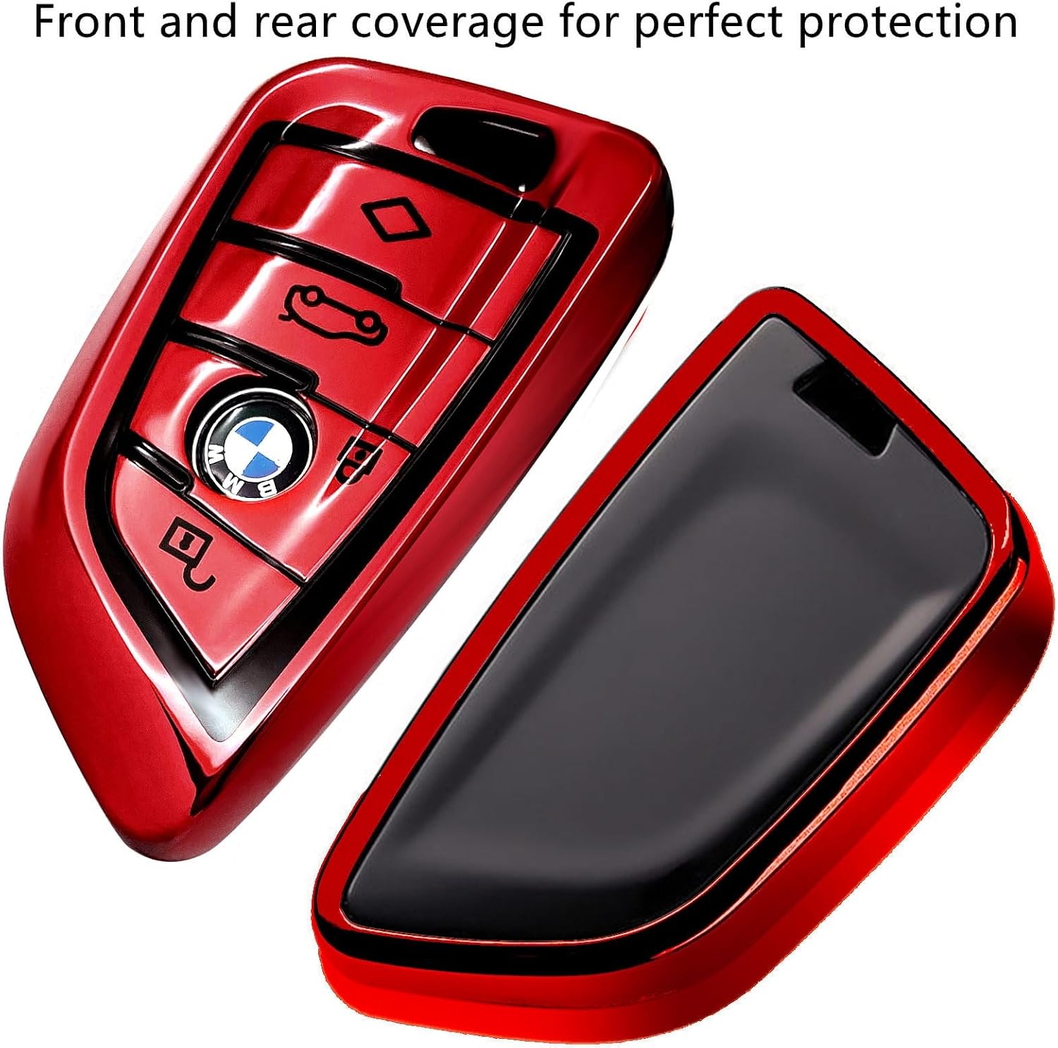 Creativity For BMW X5 Key Fob Cover accessories (Red Key Case) image 4
