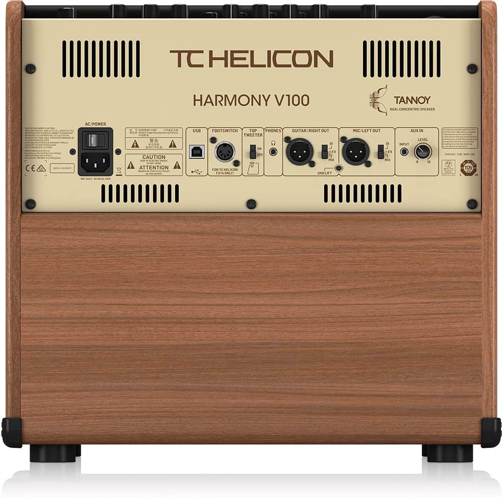 Top panel controls of TC-Helicon Harmony V100