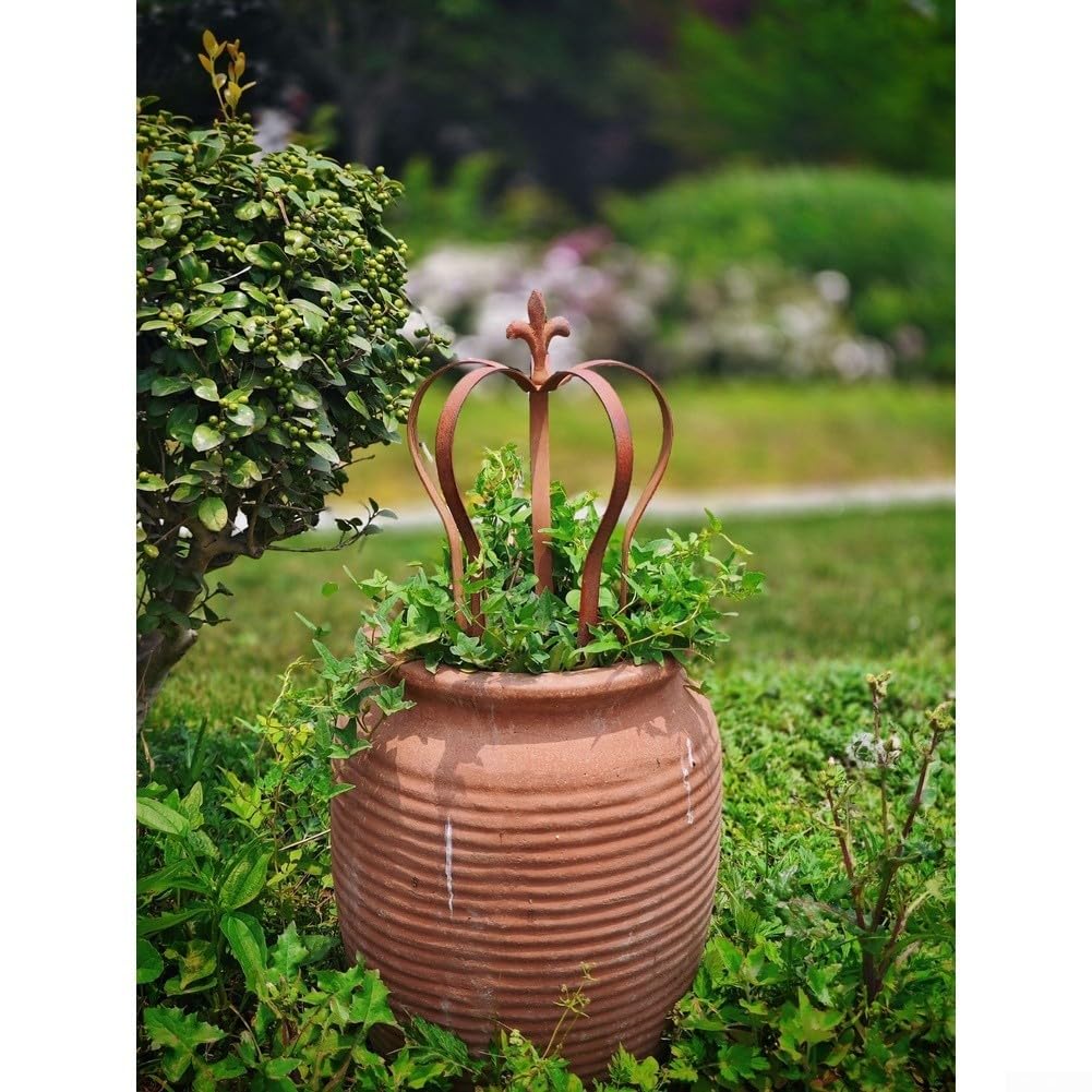 Portavasi in Ferro per antico 22cm per Giardino Decorativo Portavasi