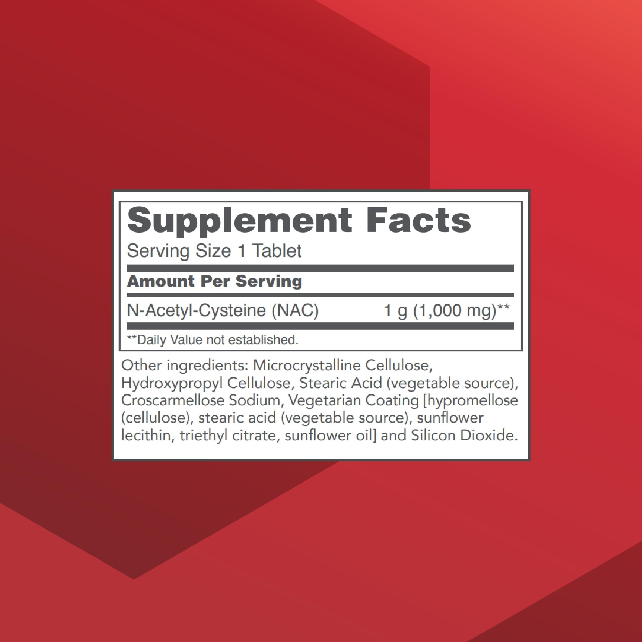 PROTOCOL FOR LIFE BALANCE NAC 1000 mg, Respiratory*, 120 Tabs — Amazon image 2