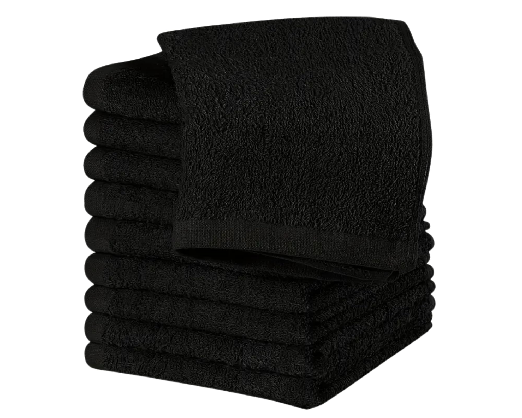 Tata Home Set 18 Asciugamani Parrucchiera Cotone Nero Assorbenti Morbidi Teli Salviette Parrucchiera Professionali Misura 50x90 cm Colore Nero (Set 18 Pezzi)