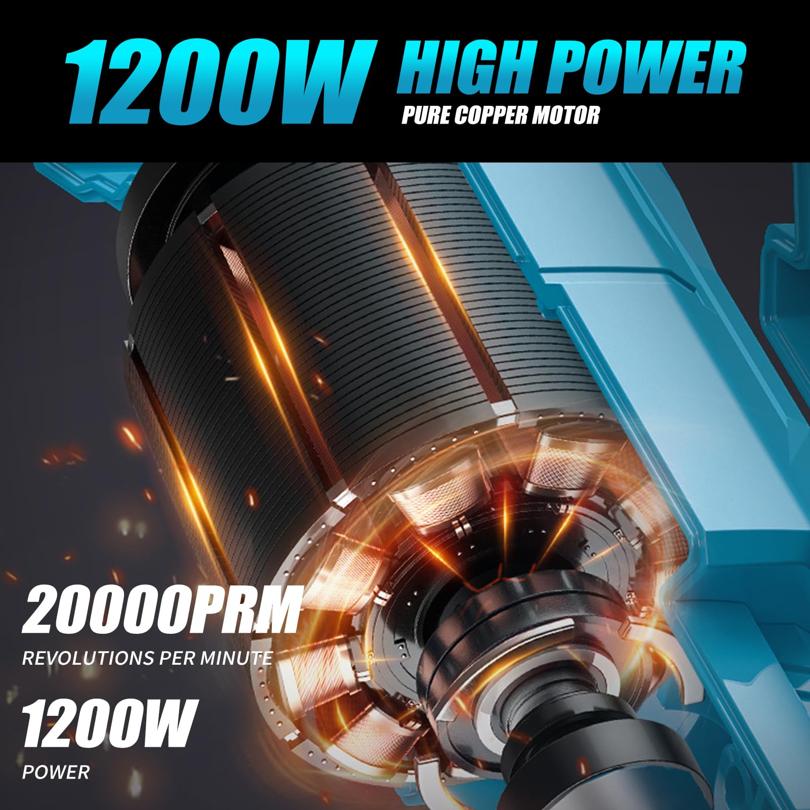 Decespugliatore senza fili per Makita 18 V batterie con 4 tipi di lama, motore brushless, decespugliatore elettrico da 25,4 cm con spazzola per erbacce (senza batteria)