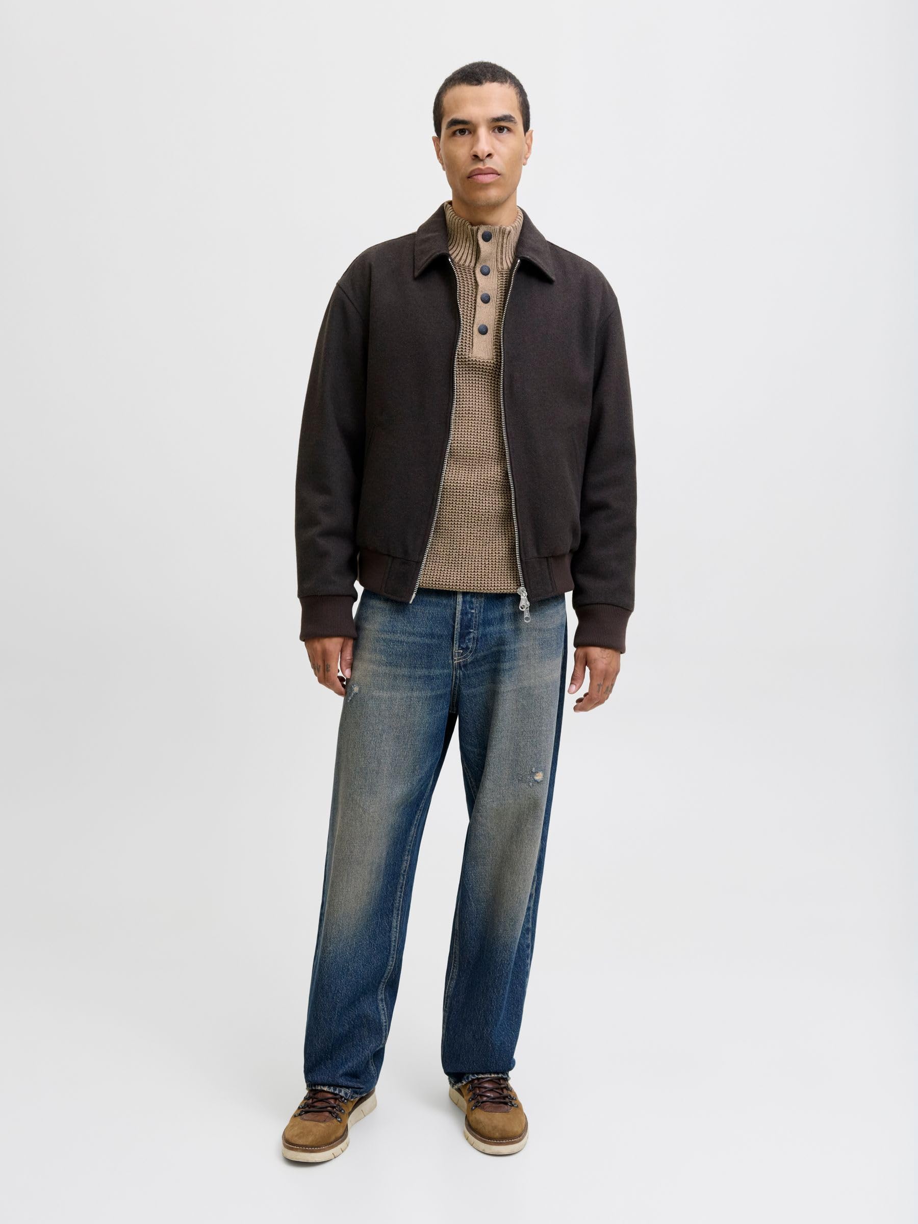 Jack & Jones Jjethan Knit High Neck Jjethan Knit High Neck Uomo (Pacco da 1)