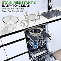 Vista 4 de Horno de convección NutriChef, cocina saludable, Blanco