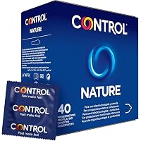CONTROL Nature Preservativi Classici in Lattice Naturale Trasparenti 40 Pezzi