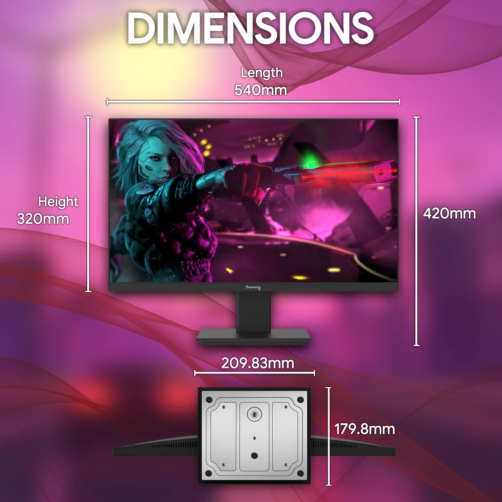 suevery Gaming Monitor 24 inc...B0BKVT9S8T | Encarguelo.com