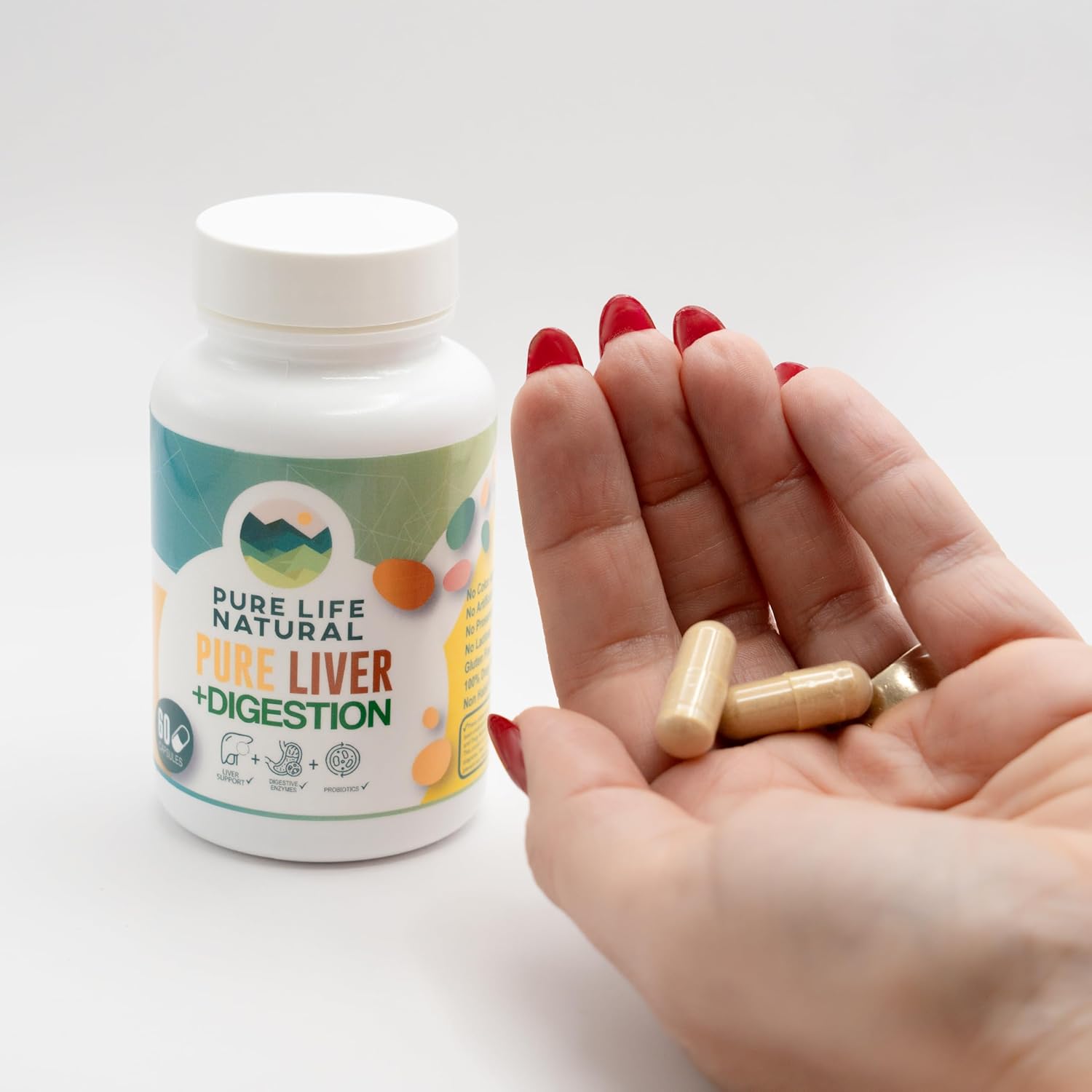 Joint Care-60 Capsules+Pure Shape-120 Capsules+Pure Liver- Liver Support-60 Capsules.for Men and Women, Made in The USA by Haidy Cruz Fit