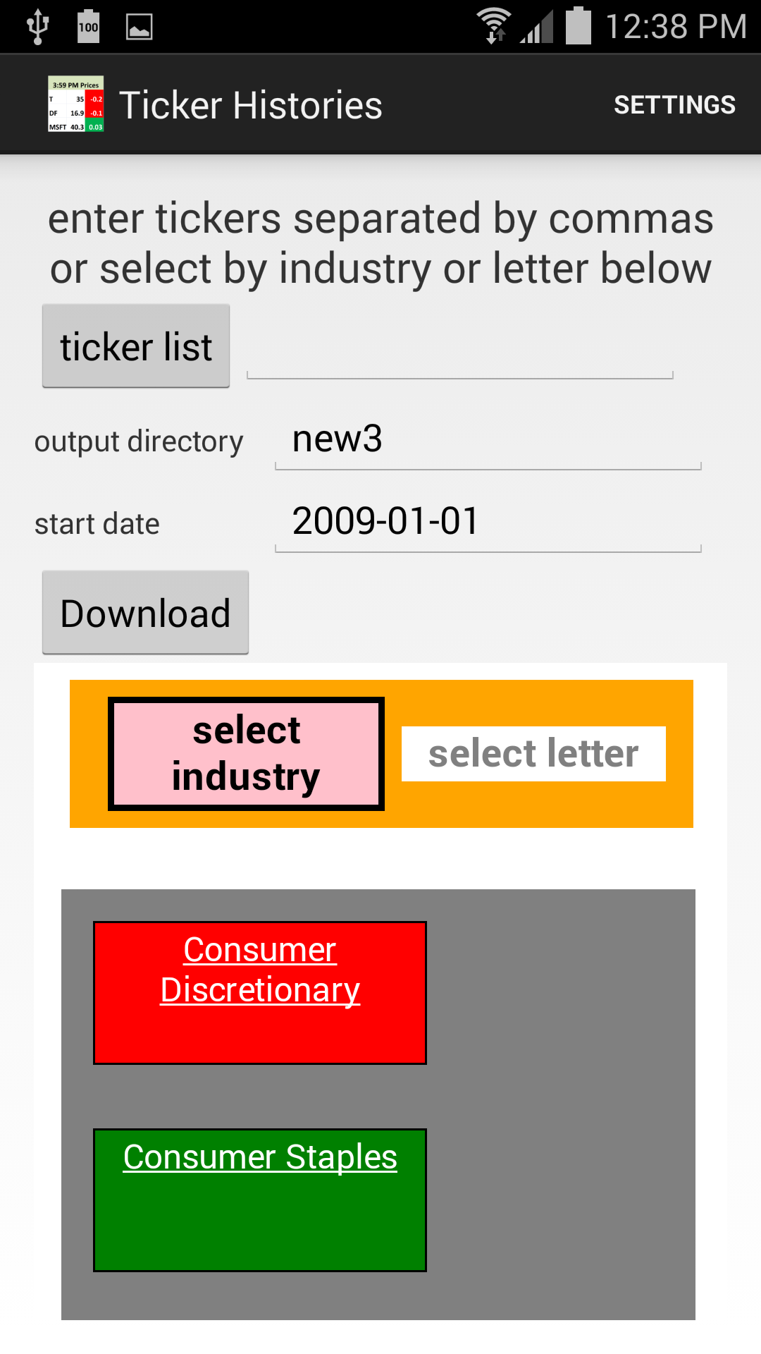 Ticker Histories - App on Amazon Appstore