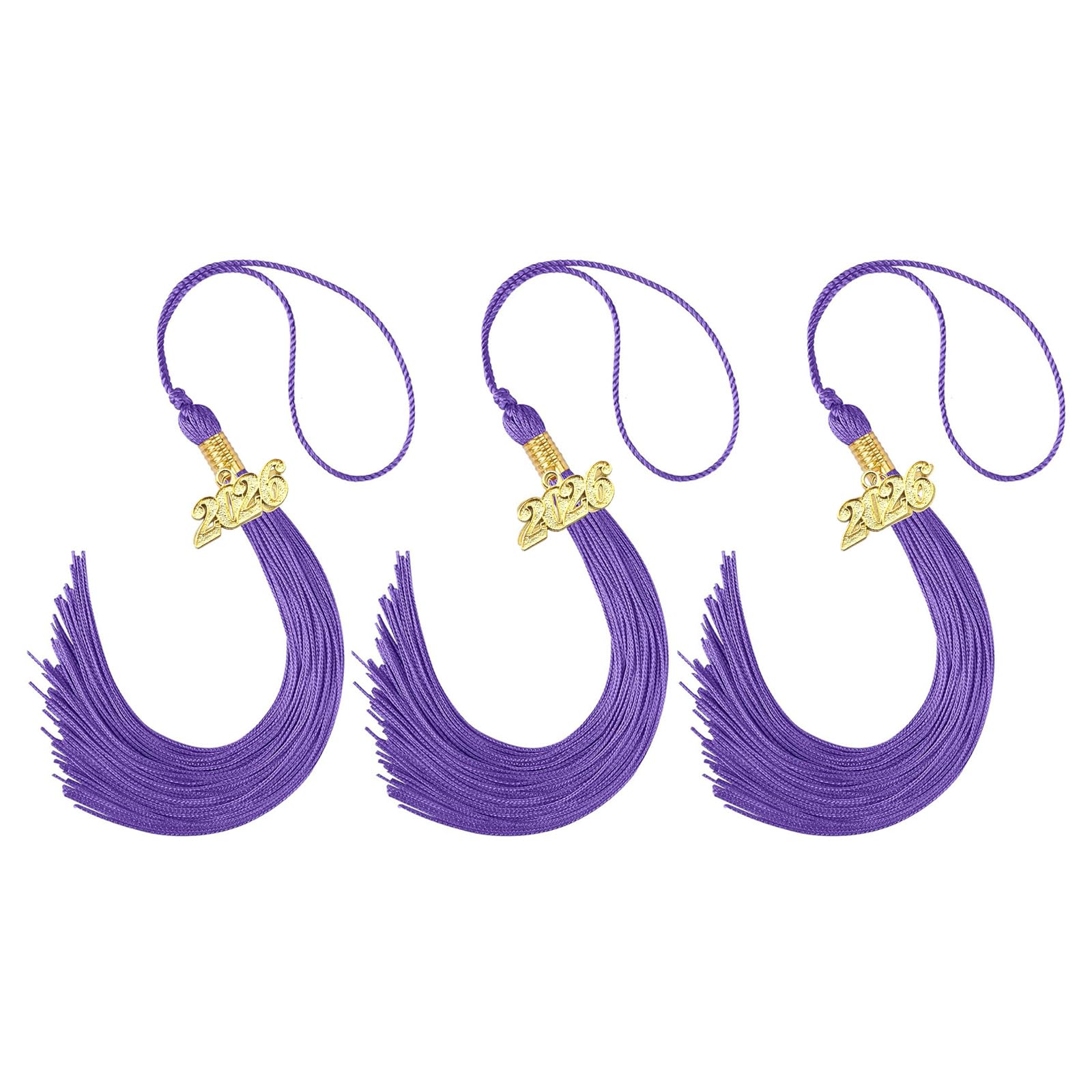 Tsophreniq 2026 Graduation Year Tassels with Rayon Strands for Ceremonies and Designs Tassels for Graduation Cap