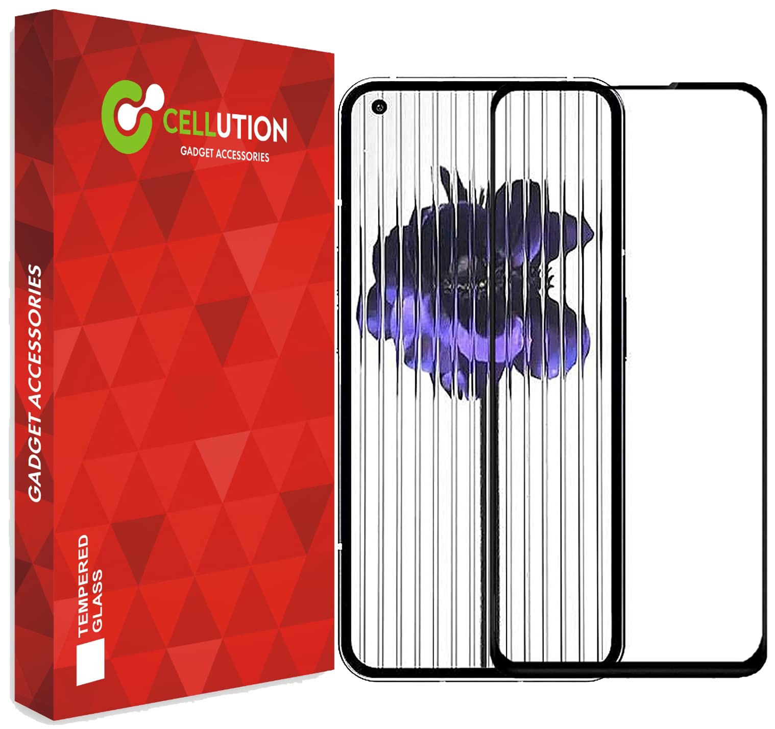 CELLUTION Tempered Glass For Nothing Phone 1 Full Screen Edge to Edge Coverage with Easy Installation Kit, (Black) Pack of 1 (B0C243BFS3) Amazon Price History, Amazon Price Tracker