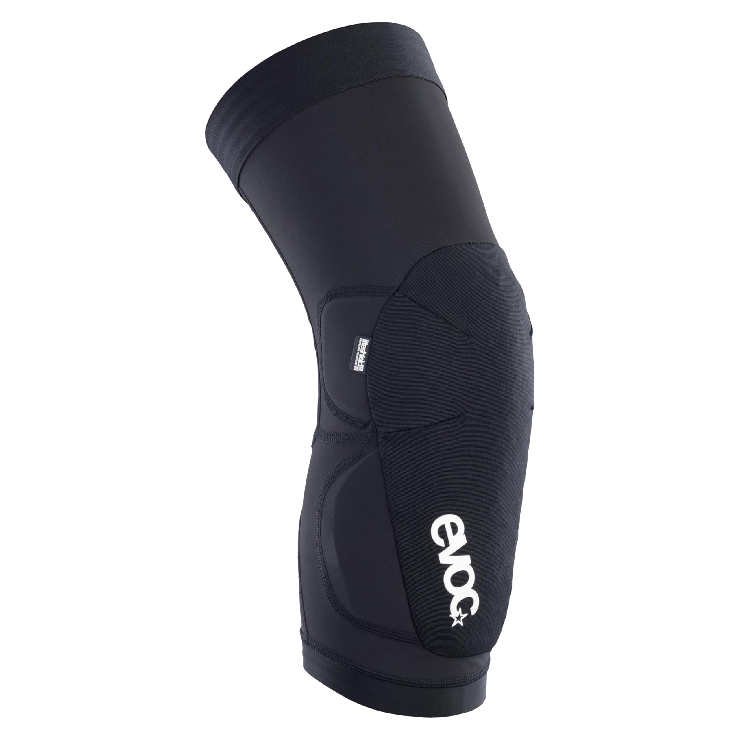 EVOC KNEE PROTECTOR LS FLEX LITE, lightweight MTB knee protectors (knee pads with level 2 knee protection, breathable knee pads, excellent freedom of movement, MTB accessories, size: XL), black