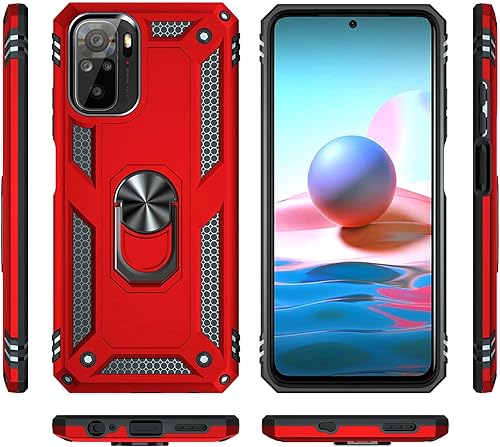 Miniatura 7 de Jielangxin Keji Funda para Xiaomi Redmi Note 10 4G, con soporte giratorio para Xiaomi Redmi Note 10S M2101K7BGRedmi Note 10 4G M2101K7AG M2101K7AI