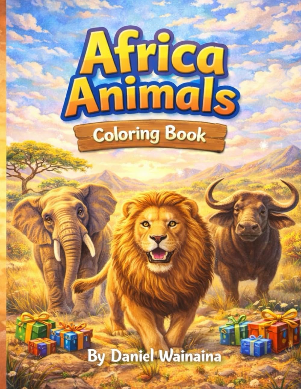 Africa Animals Coloring Book