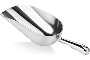 New Star Foodservice One Cup Cast Aluminum Round Bottom Scoop