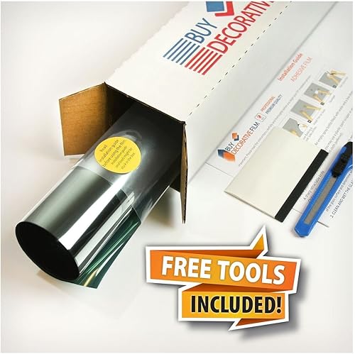 Miniatura 7 de BDF PRGN - Película de ventana de color prémium con alto control de calor y privacidad diurna verde (36 x 100 pies)