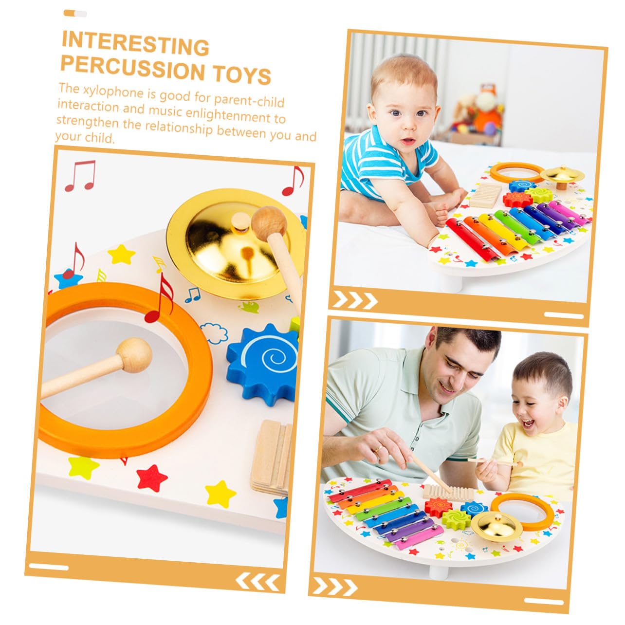 Xilófono de Madera para Niños, Juguete Musical Educativo