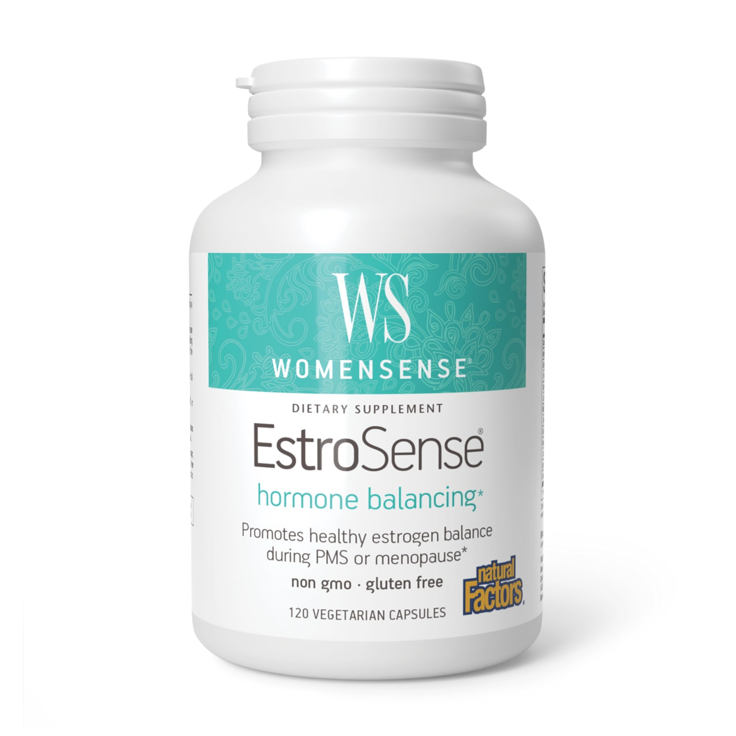 Natural Factors -, WomenSense, EstroSense, Hormone Balancing,120 Vegetarian Capsules