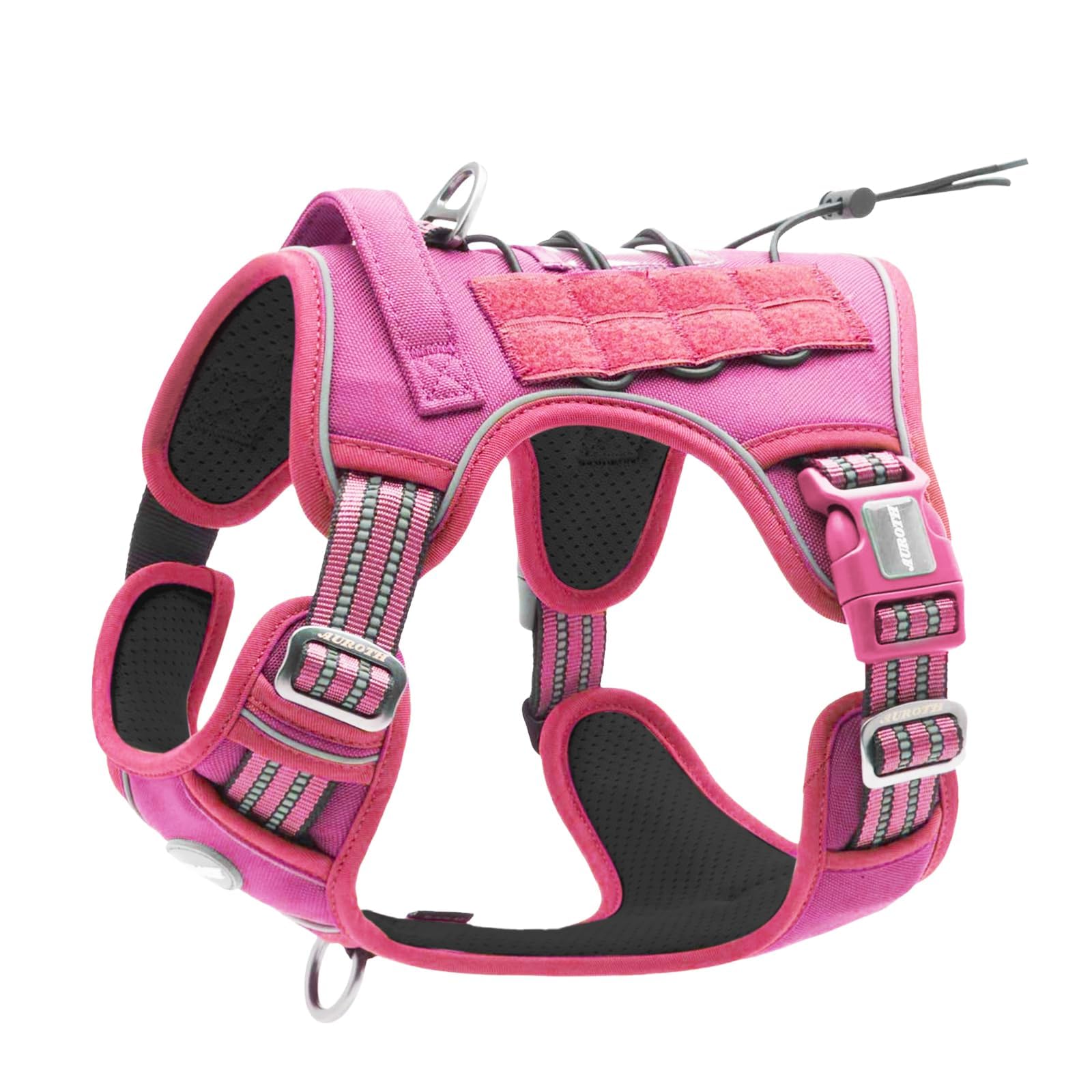 AUROTH Tactical Dog Harness Medium Sized Dog No Pull Adjustable Dog Vest