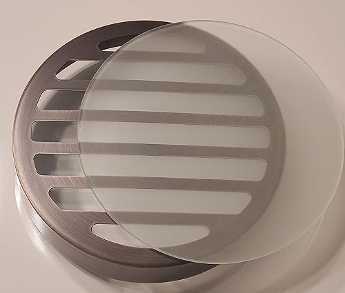 Miniatura 4 de Ironsmith Lighting Products PAR36  Kit de cubierta decorativa de latón macizo para pozo en el suelo  (1) vidrio transparente  (1) vidrio esmerilado