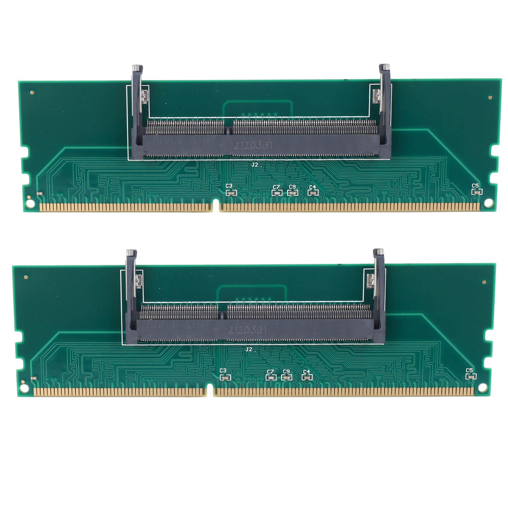 2X DDR3 Laptop SO-DIMM to Desktop DIMM Memory RAM Connector Adapter DDR3 Laptop Internal Memory to Desktop RAM