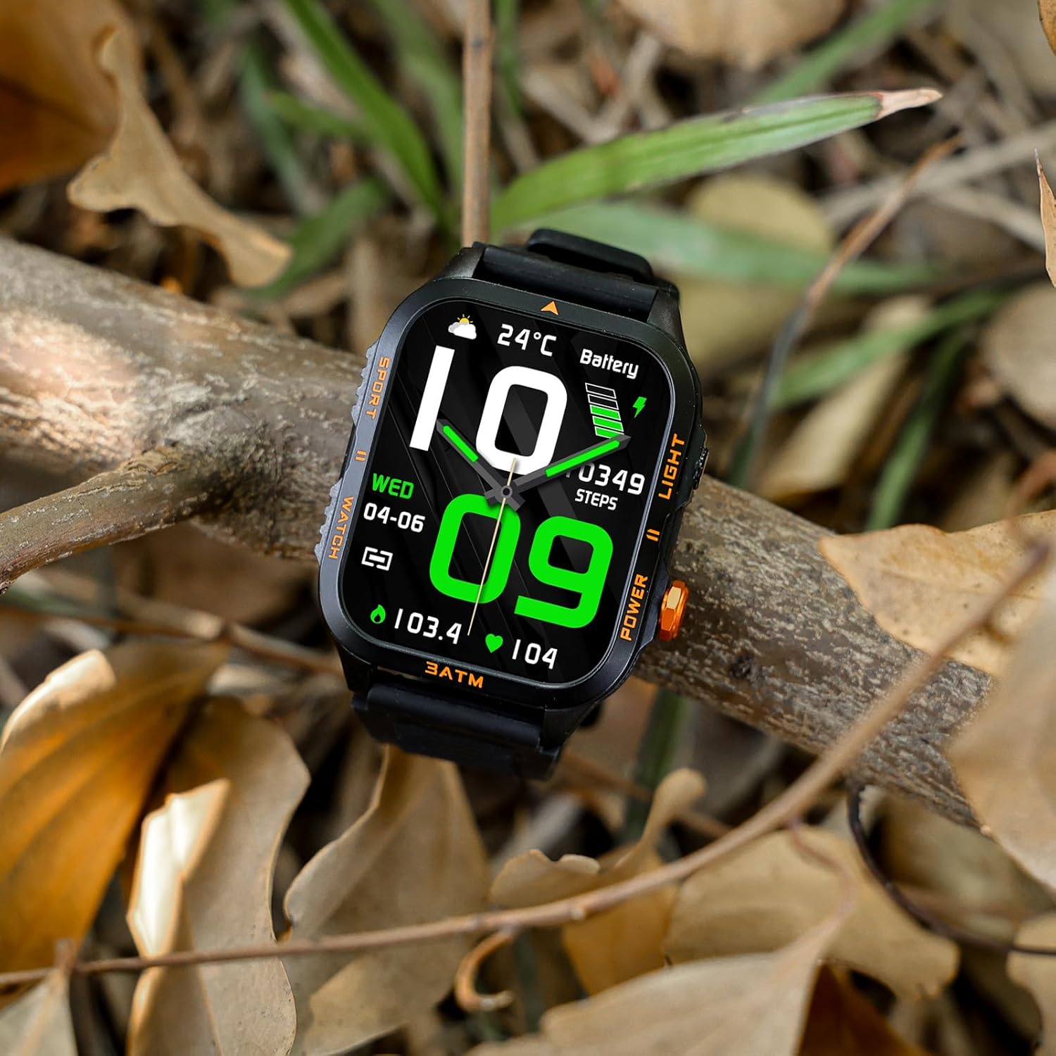 Military Smart Watches for Men (Answer/Make Calls) with Powerful Flashlight 1.96" HD, Outdoor Tactical Smartwatch with Big Battery 880mAh Sport Modes Health Monitor 3ATM for iPhone/Android - Image 13