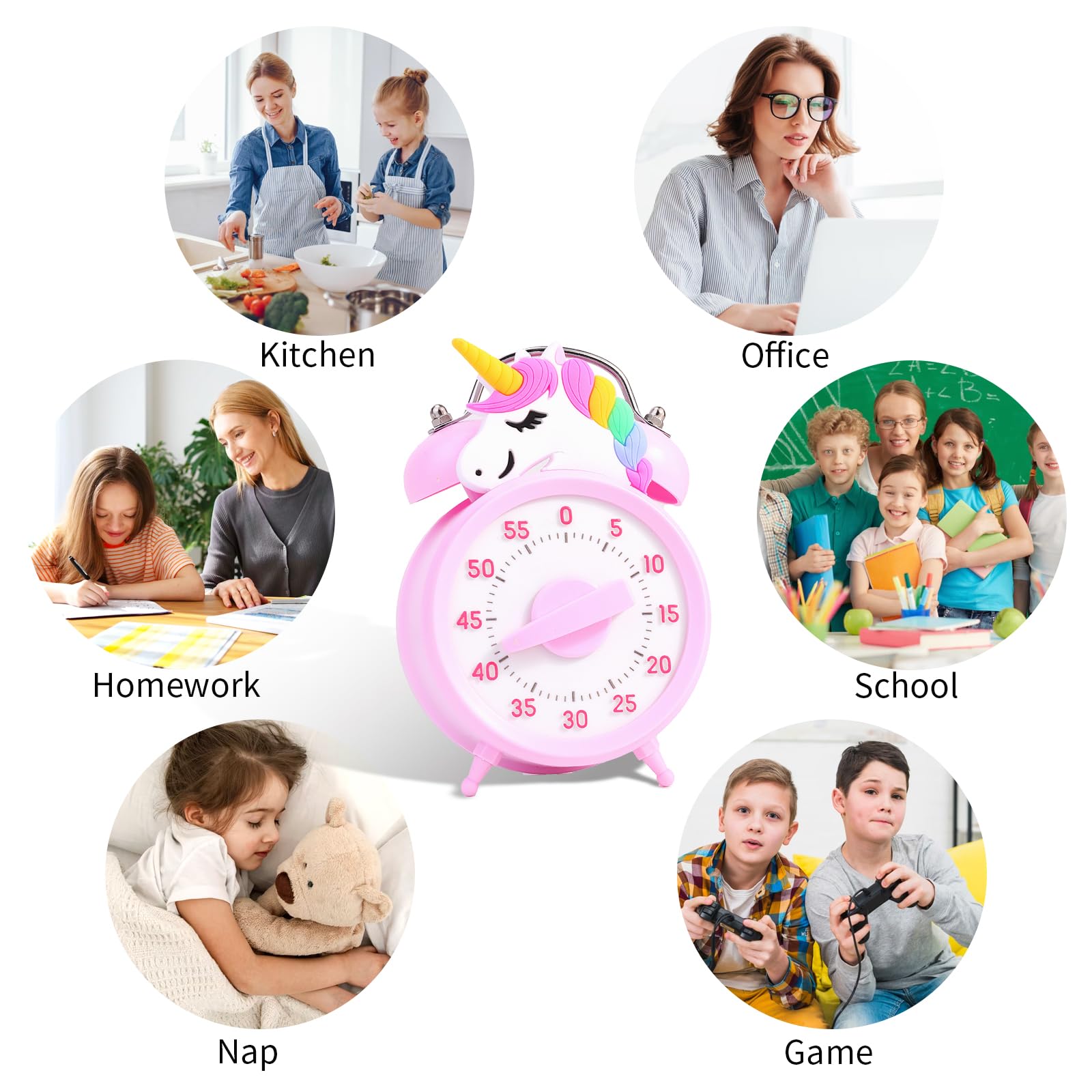 19 Cm Minuteur à Rebours, Minuteur Visuel, Minuteur D'examen, Pour