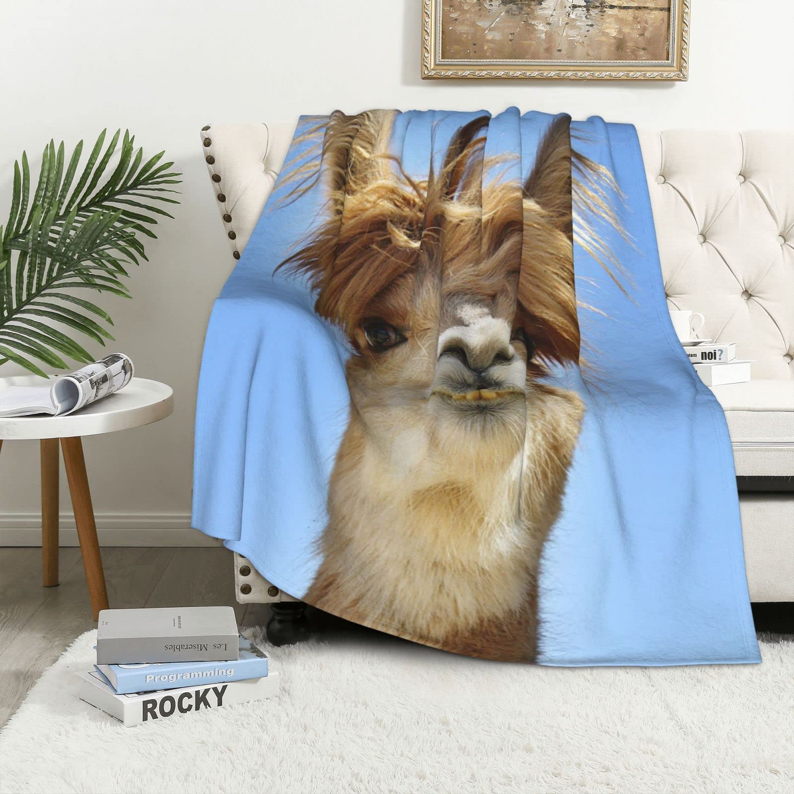 Couverture lama en flanelle le cadeau idéal et drôle pour vos proches