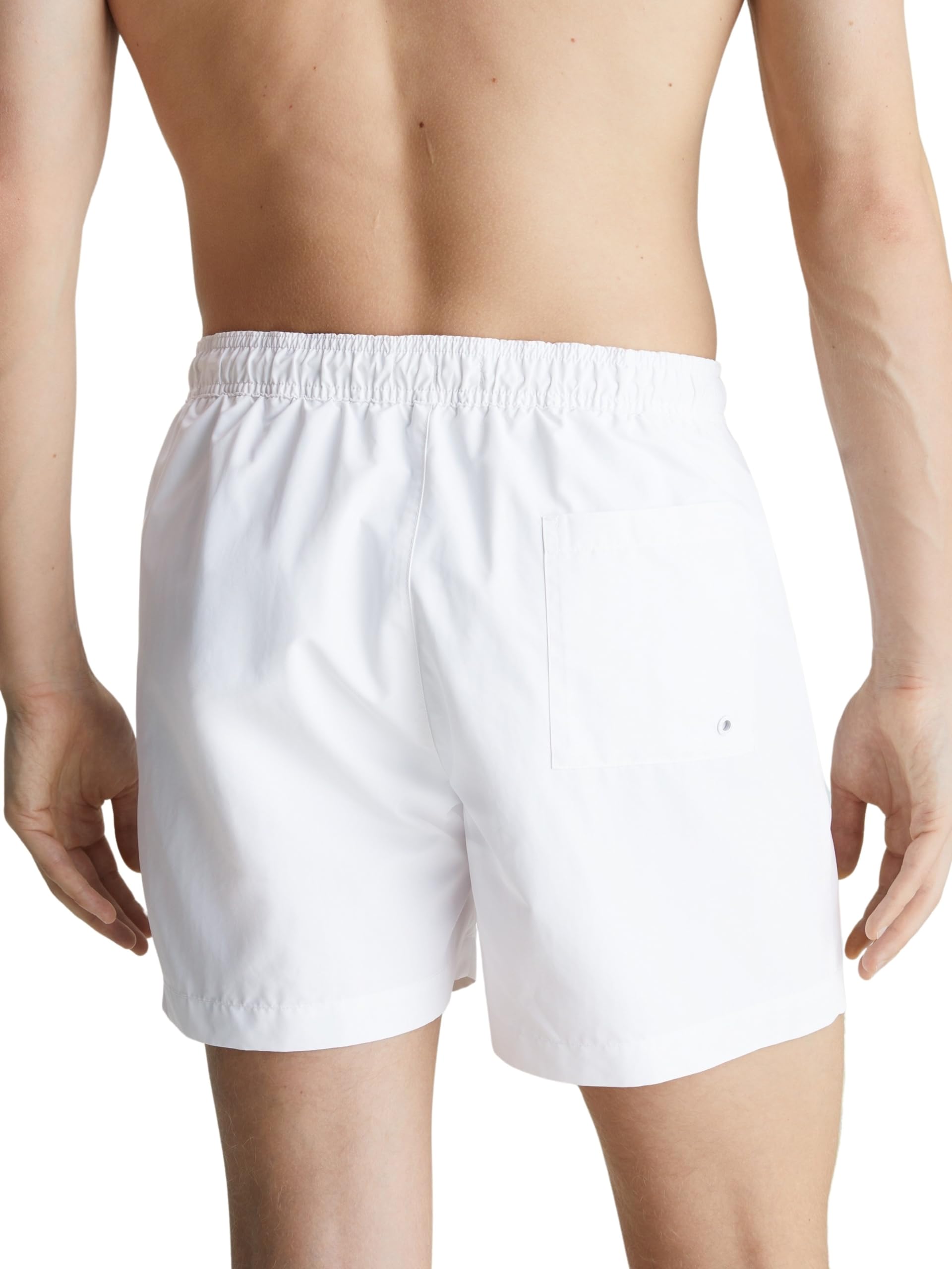 Calvin Klein Boxer de Plage Homme CK Maillot de Bain Piscine avec Logo imprimé élastique et Cordon de Serrage à la Taille Article KM0KM00991