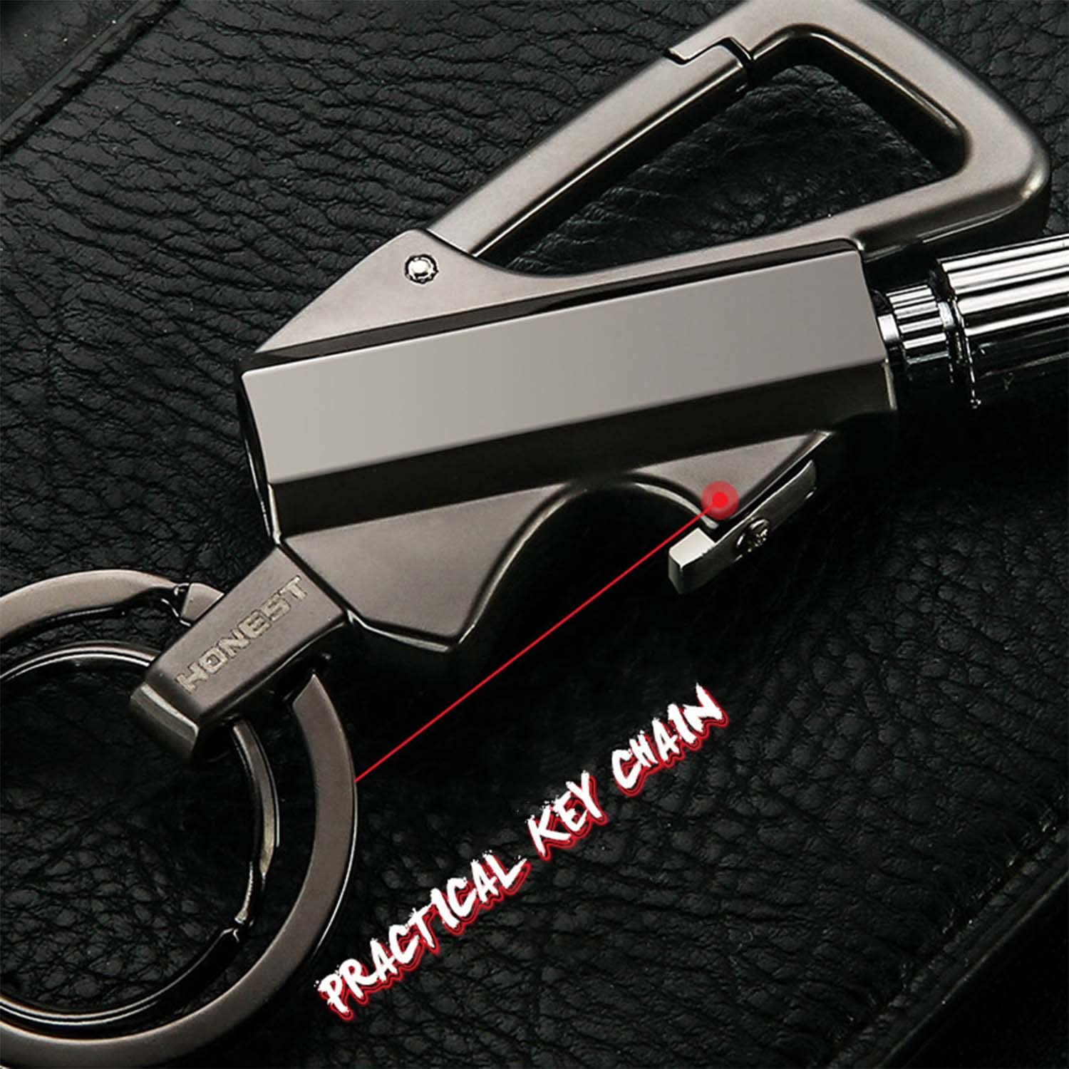 Paquet de 2 Match Permanent Porte-clés avec Ouvre-Bouteille Réutilisable Urgence Étanche Kit de Bâton D'attaquant, Idée Cadeau
