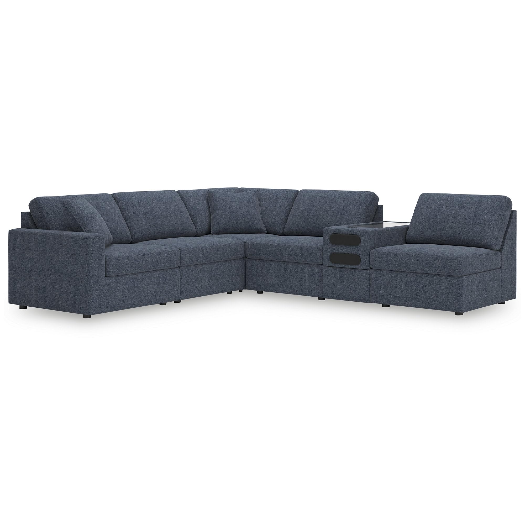 Signature Design by Ashley 6-Piece Modular Sectional Sofa, Ink Blue