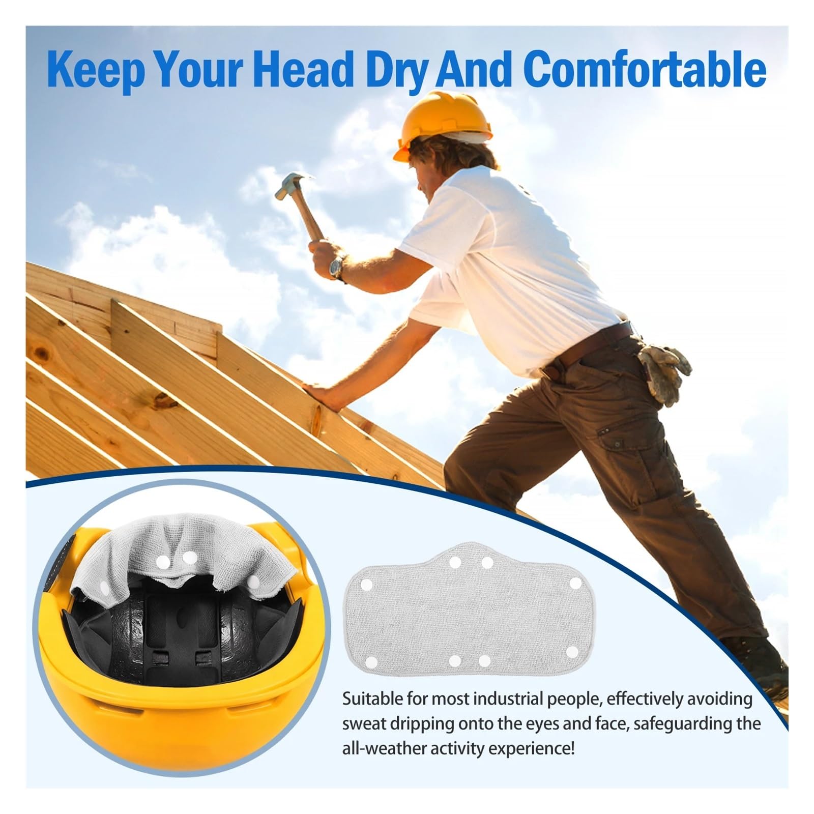 Polyester Hard Hat Sweatband