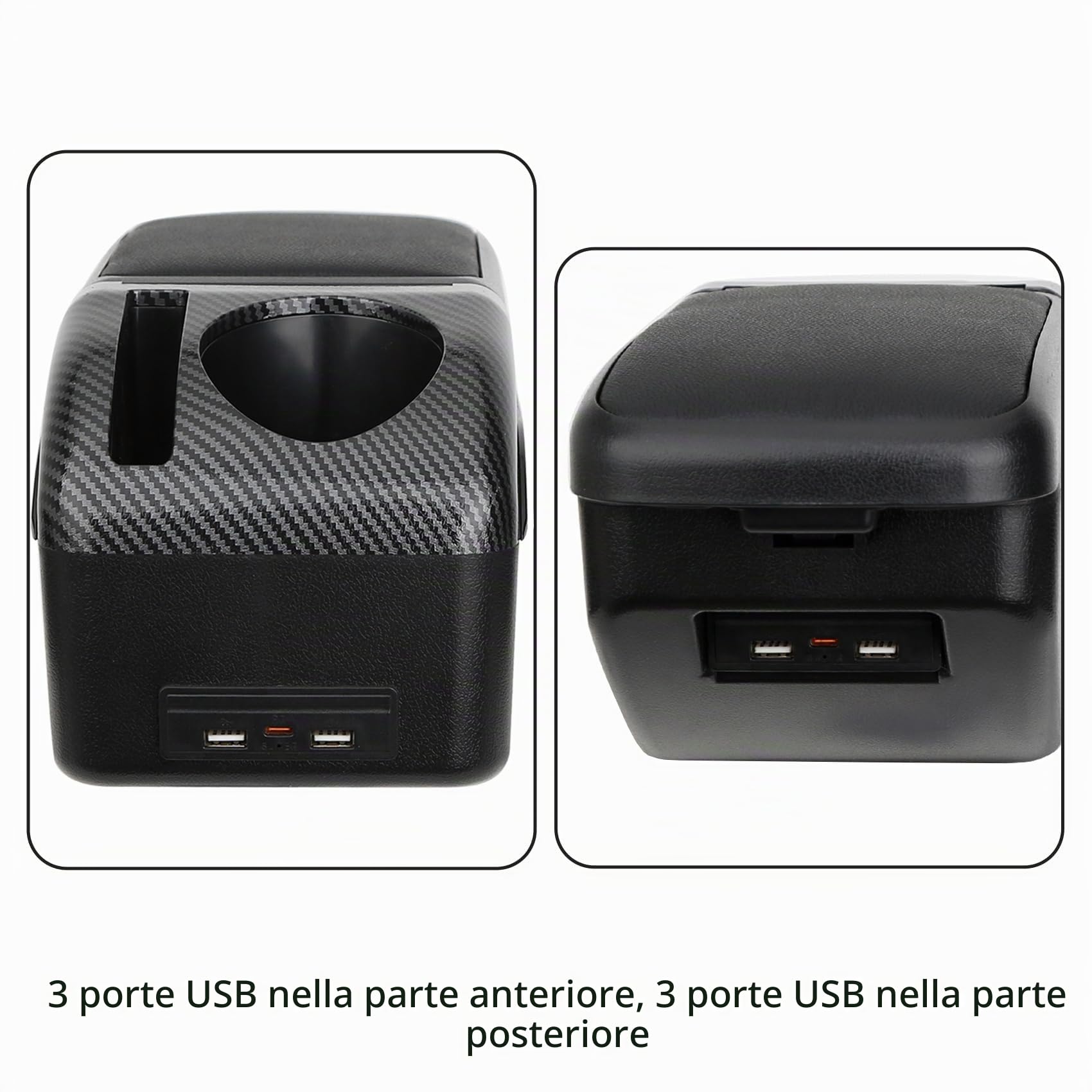 YJYWZH Compatible with Seat Ibiza 6j Braccioli Ibiza 4 IV 2008-2016 Braccioli Bracciolo Doppio Strato Auto Console Centrale Scatola Portaoggetti Supporto del Braccio Interni Parti e Accessori