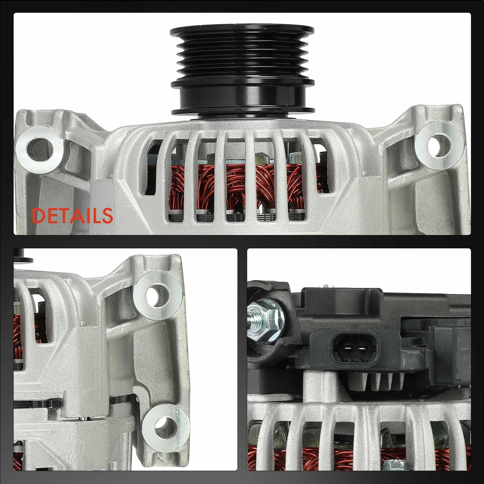 Frankberg Lichtmaschine Generator 100A Kompatibel mit Astra G Cabriolet F67 2.2L 2001-2005 Zafira B Kasten/MPV A05 2.2L 2005-2011 Vectra B J96 2.2L 2000-2002 Replace# 0124415009