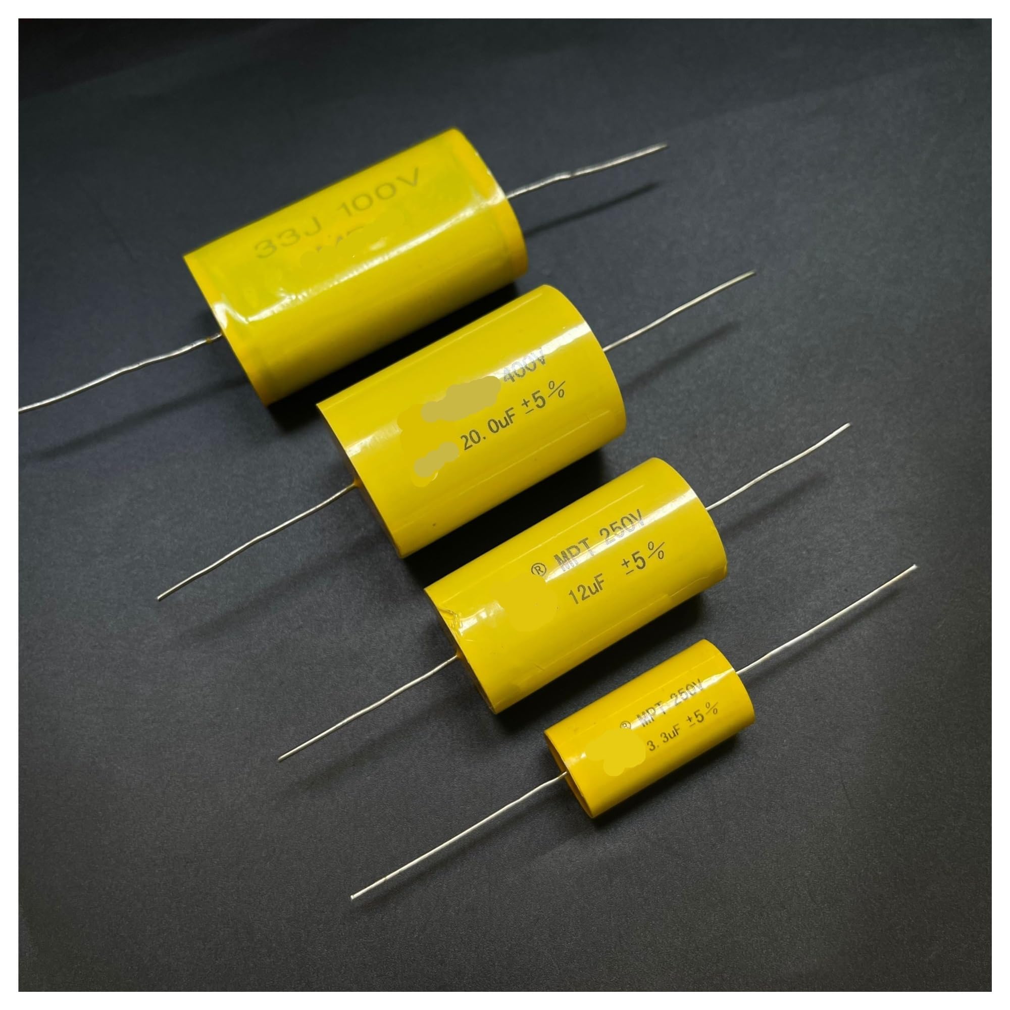 LEOTNNDQ 1PCS M/P T 33UF 20UF 12UF 3.3UF 400V Audio Crossover Capacitor