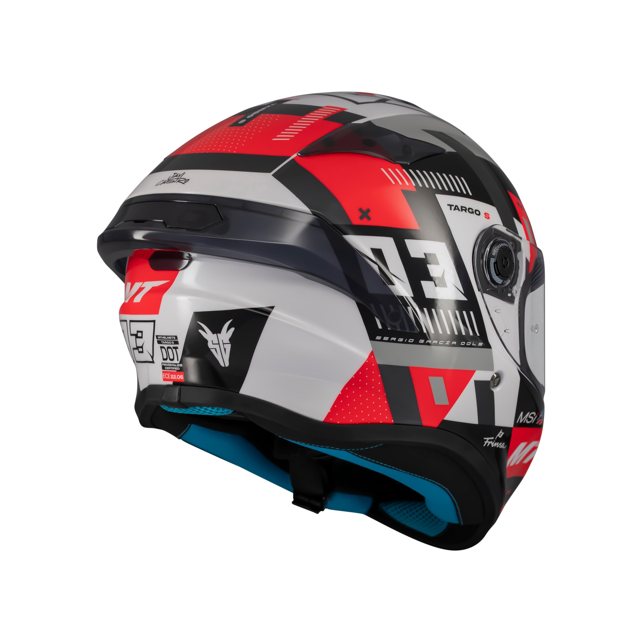 MT Helmets Targo S – Casco Moto Integral con Visor Solar Full Vision, Pantalla Compatible con Pinlock, Interior Lavable y Cierre Micrométrico | Calota HIRP | Homologado ECE 22.06 & DOT