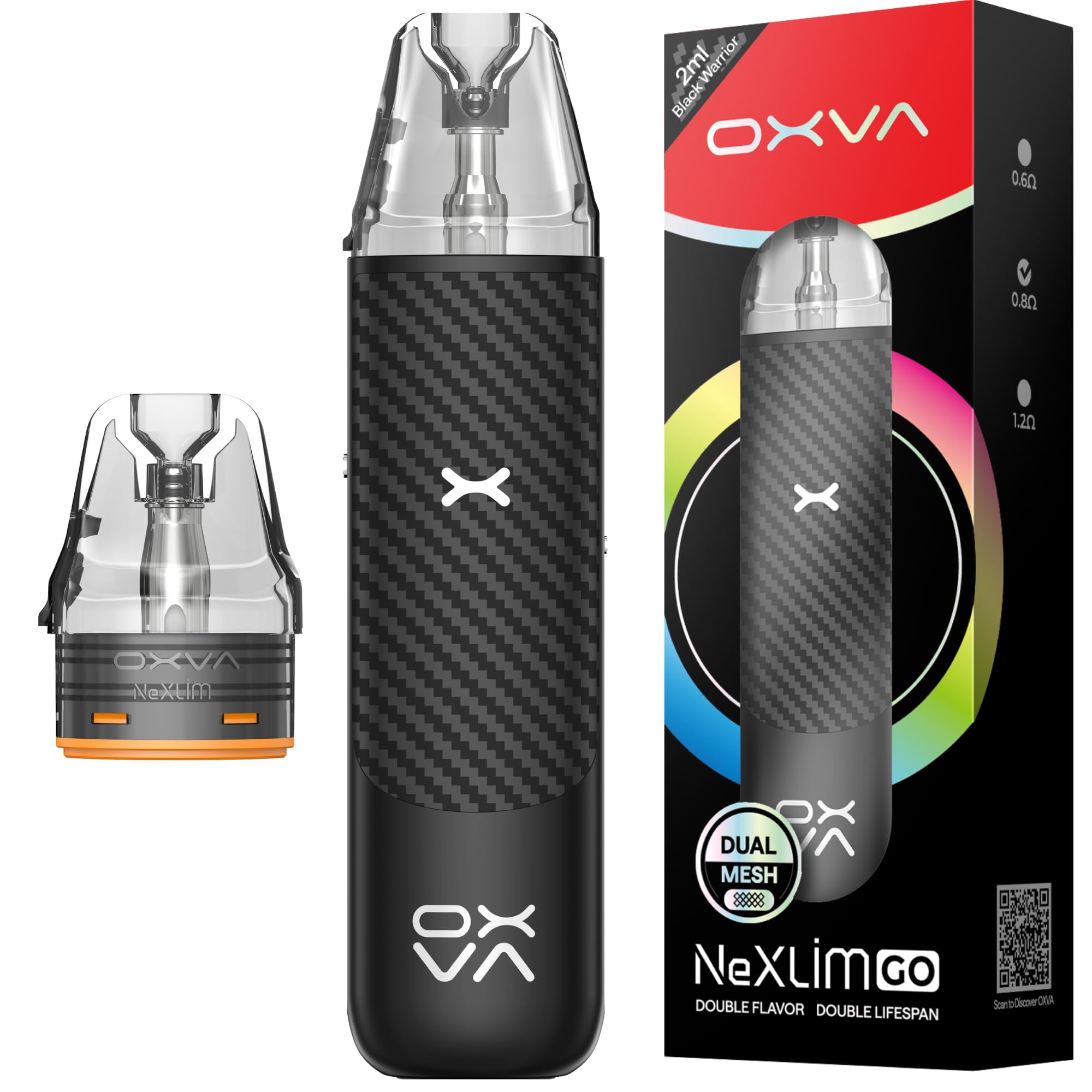 oxva nexlim amazon OXVA NeXLIM Vape Kit - Next GEN Dual Mesh Vape Pod System, Built-in 1500mAh  Battery, Oxva Xlim, 2ml TBD E-cigarette main image 1