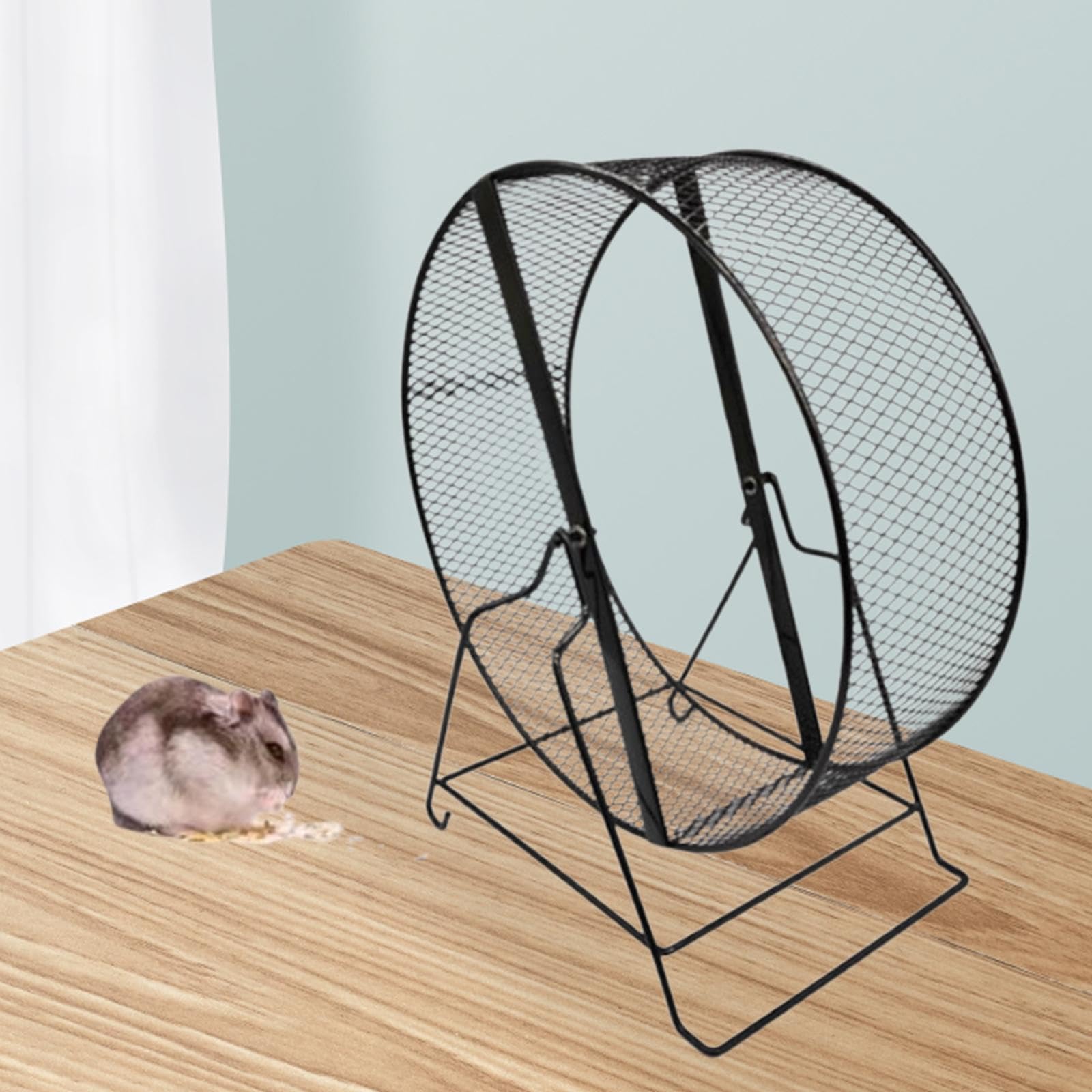 Rueda para Hámster, Rueda para Correr Estable con Soporte para Cobayas, Rueda Silenciosa para Ardillas, Jerbos, Ratones, Mantenimiento de Hámst, 26cm