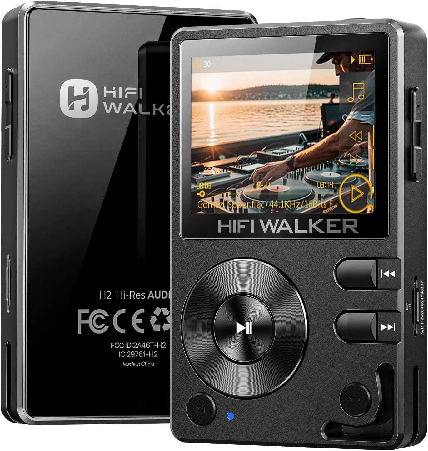 H2 MP3 Player – High Res Audio DAP with Bluetooth5.2, Lossless Music Player, DSD DAC Support, Portable FLAC Player with Line Out, 64GB Memory Card, Expandable to 512GB